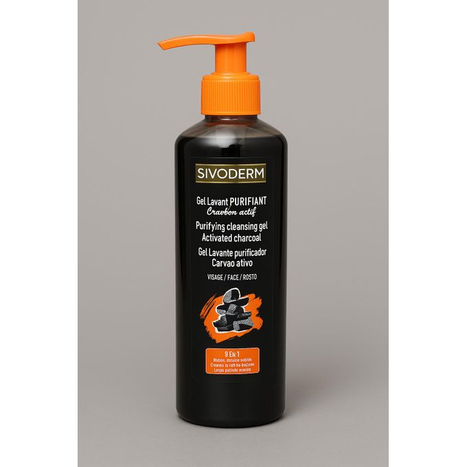 SIVODERM Gel Lavant Purifiant Charbon Actif