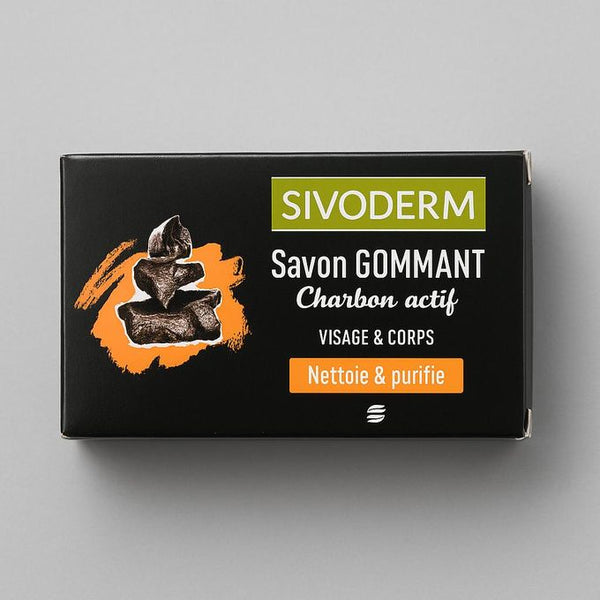 SIVODERM Savon Gommant Charbon Actif - 230g